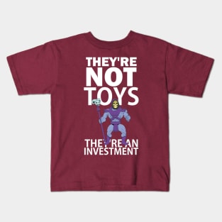 They're not toys, they're an investment - skelly Kids T-Shirt